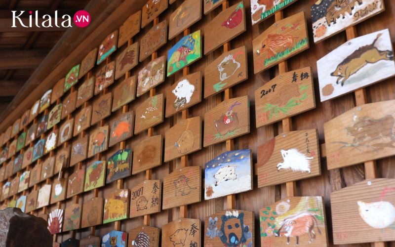 thẻ ema đền Goou thẻ ema đền Goou
